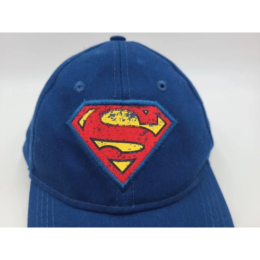 Youth Superman DC Comics Adjustable Hat Cap Baseball Child Kids Boys Girls Blue‎
